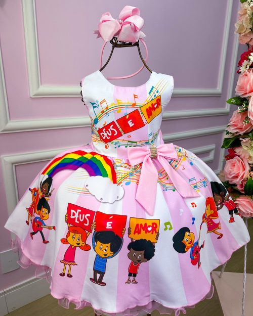 Vestido Tematicos Luxo Três Palavrinhas