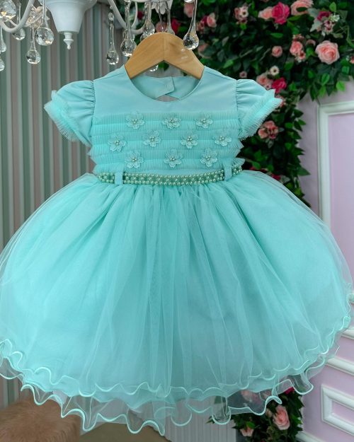 Vestido Menina Bonita Elaine Verde Menta