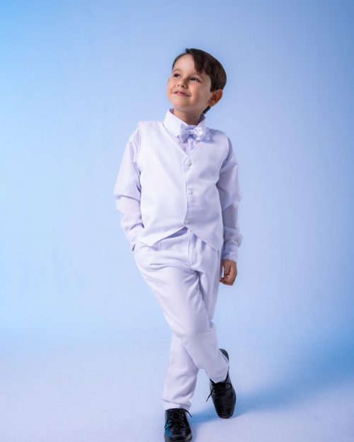 Conjunto Miss Cherry Social Colete Branco