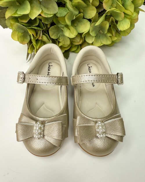 Sapatilha Flor Di Mila Charlote Dourado