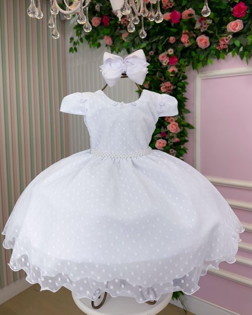 Vestido Vitoria Kids Maria Helena Branco