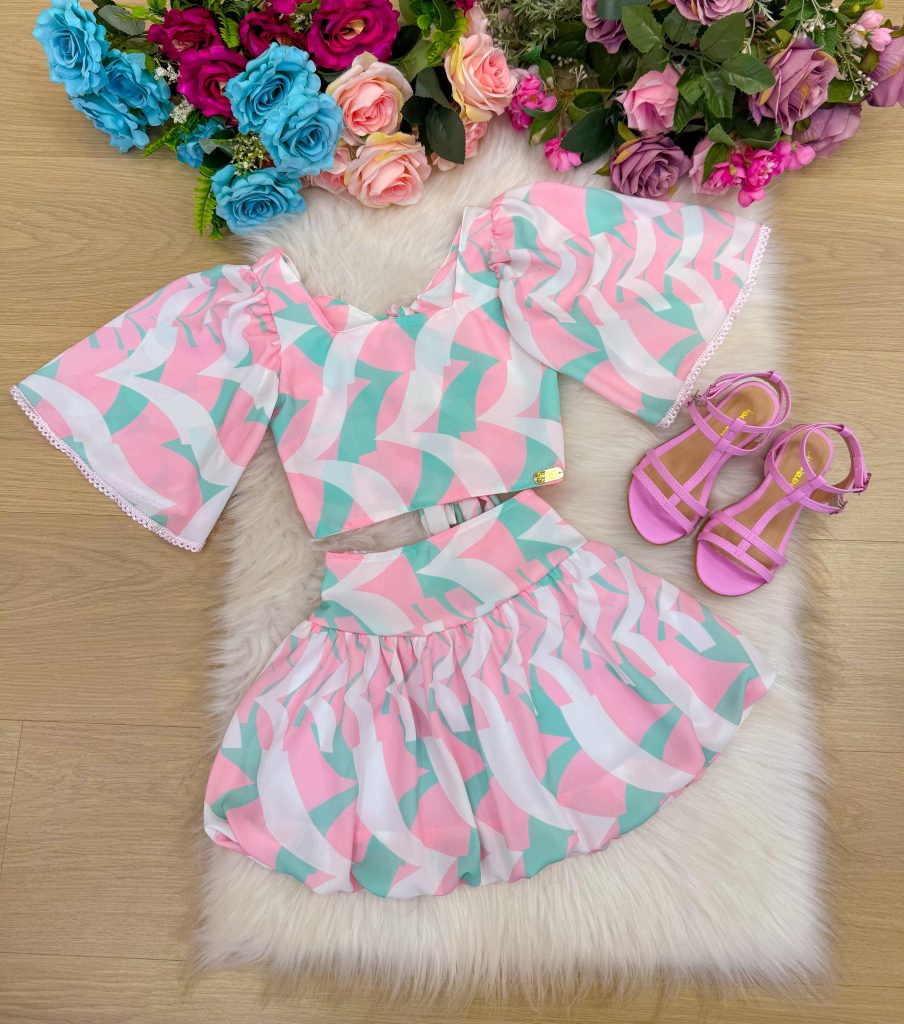 Conjunto Banana Club Alissa Rosa Bebe