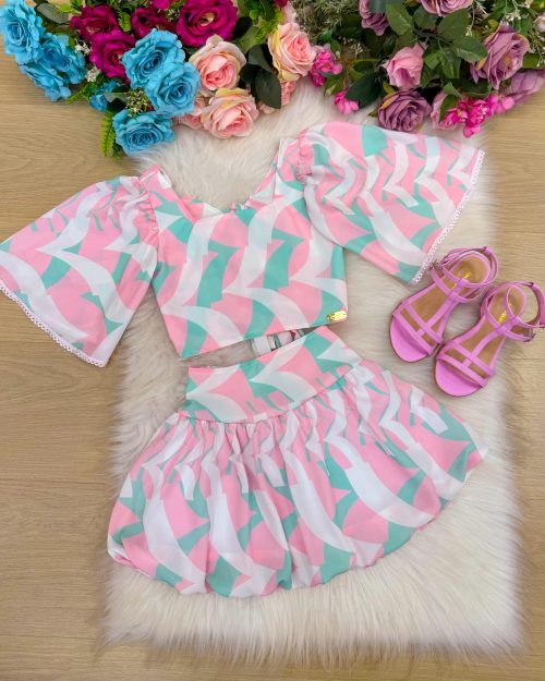 Conjunto Banana Club Alissa Rosa Bebe