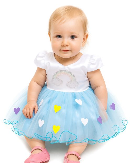 Vestido Festa Infantil Tema Chuva de Amor