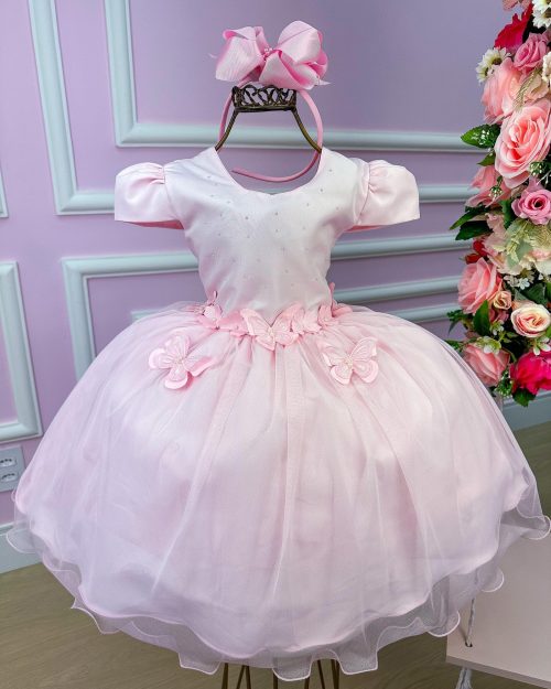 Vestido Vila Lele Jardim das Borboletas Eliana Rosa Bebe